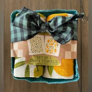 The Neighborgoods Olives With A Twist 100% Cotton Dish Towel Set of 2